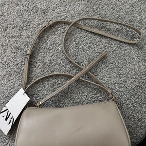 Zara Beige Crossbody Bag